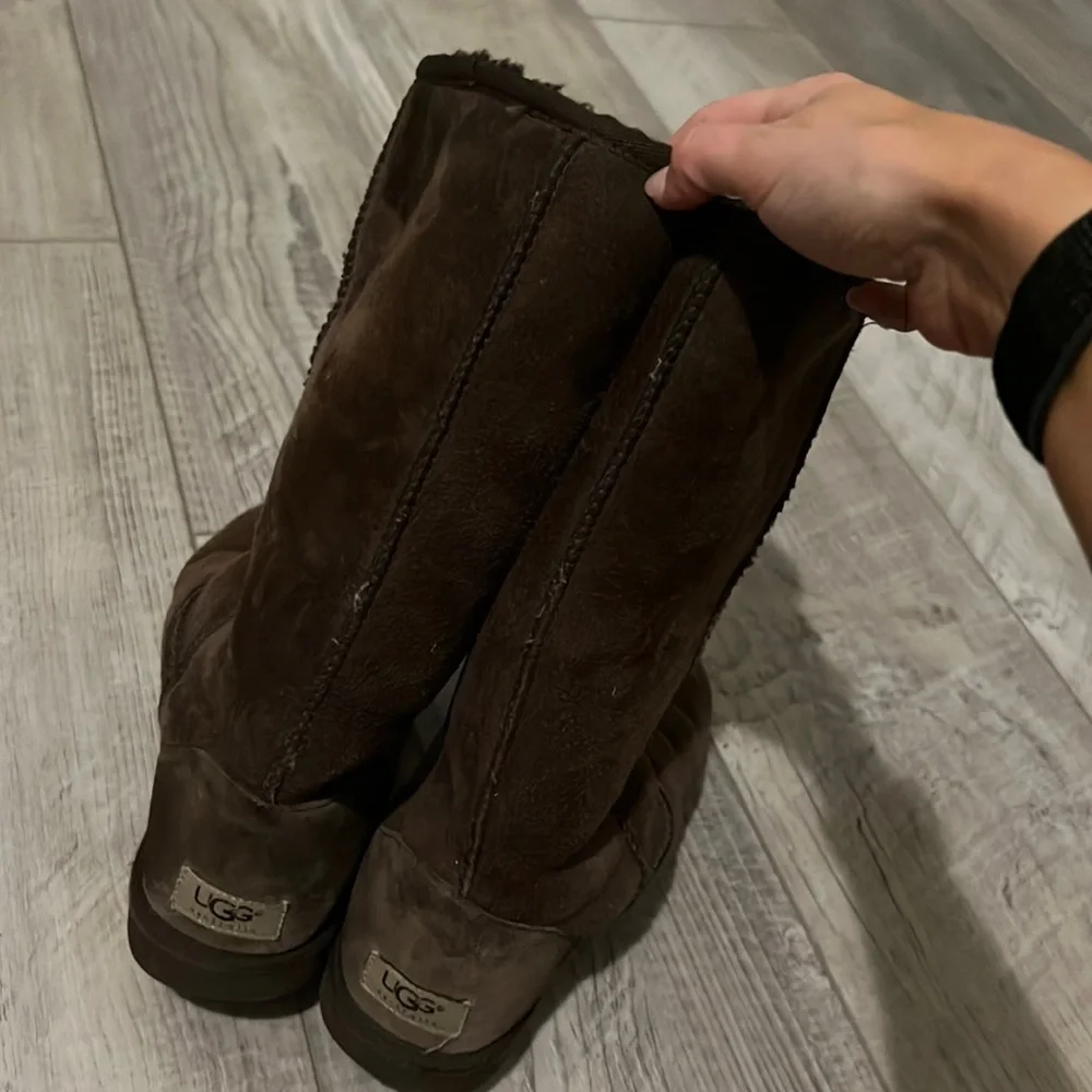 Ugg Classic Tall Boots Chocolate Brown 8 - Picture 9 of 14